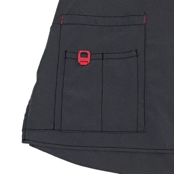 Women's Carhartt Pull Over Scrub Shirt Top V-Neck Modern Fit #C12110 Gray Size L - Picture 6 of 10